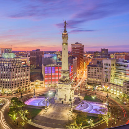Indianapolis Skyline Canvas Wall Art