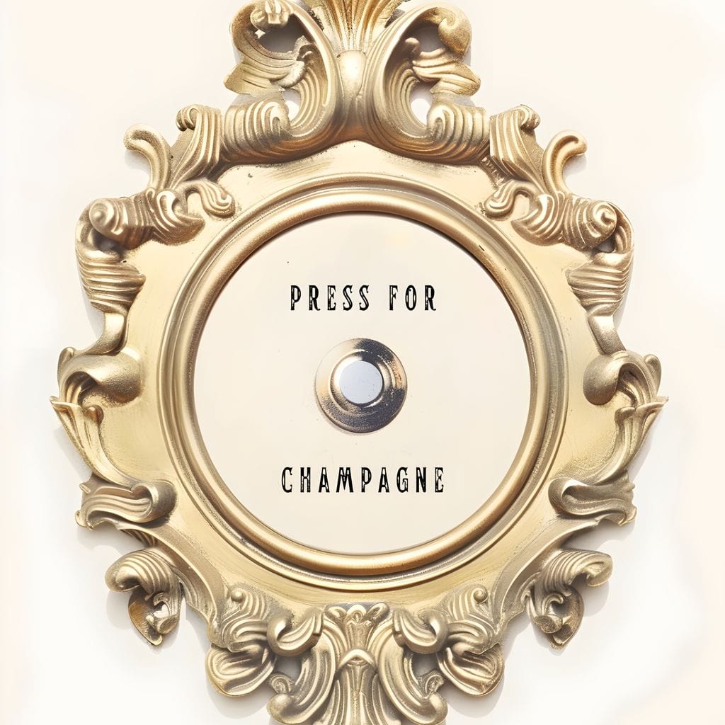 Press for Champagne Canvas Wall Art