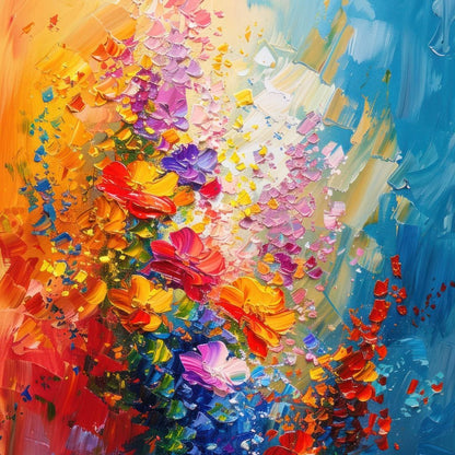Impasto Bloom Canvas Wall Art