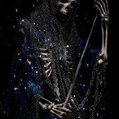Celestial Reaper Star King Canvas Wall Art