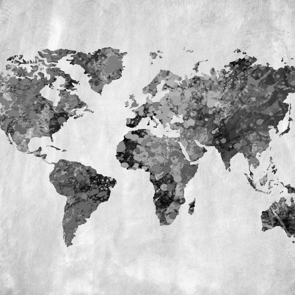 World Map 9 - Mateo Canvas Wall Art