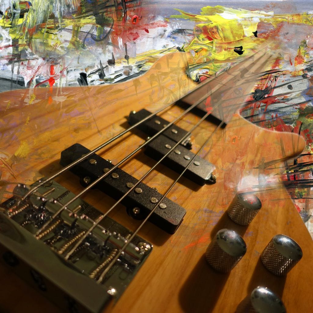 Bass Guitar Canvas Wall Art
