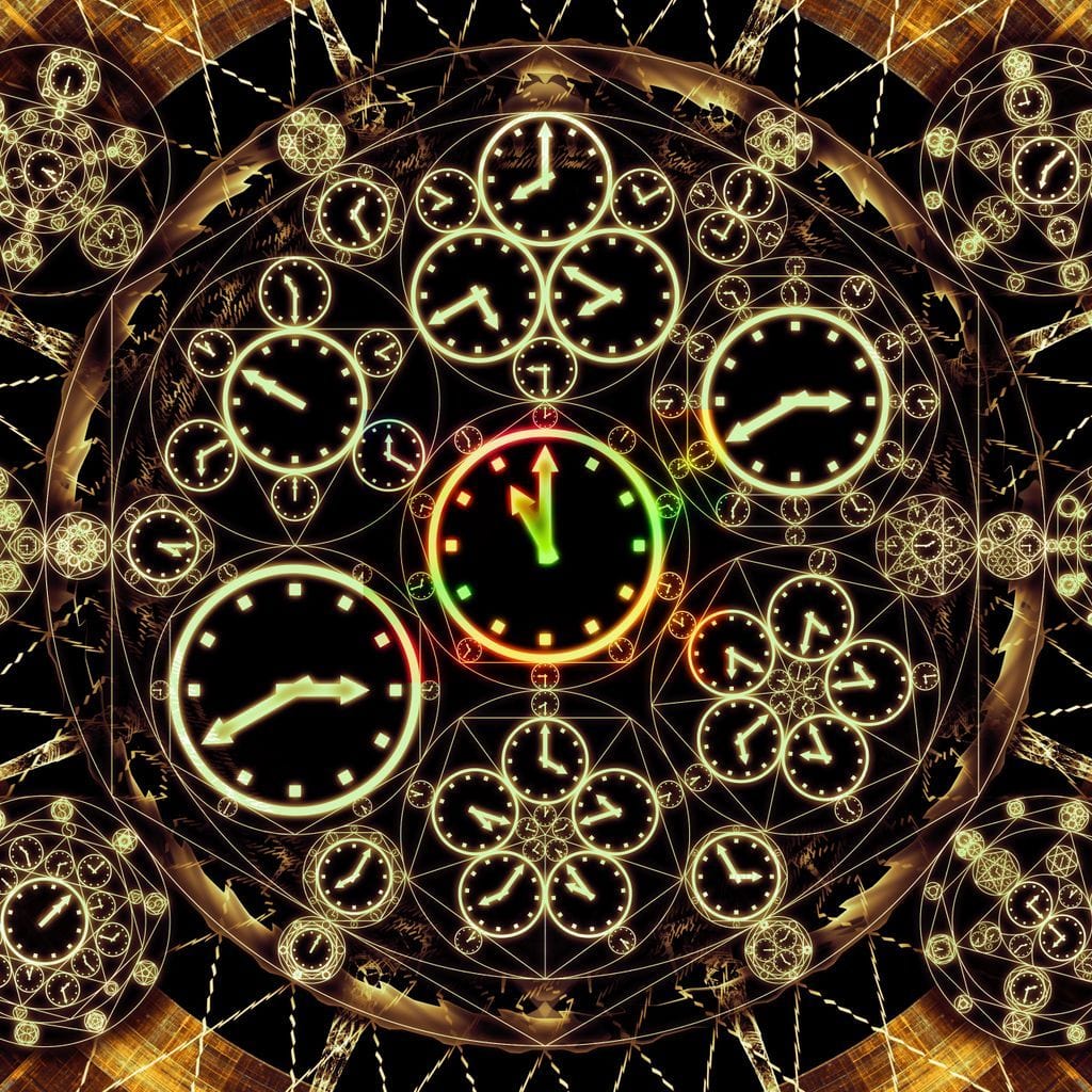 Circles of Time Canvas Wall Art