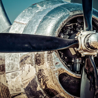 WWII Airplane Propeller Canvas Wall Art
