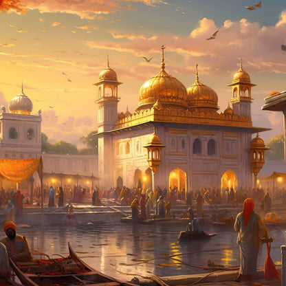 Sikh Temple Canvas Wall Art