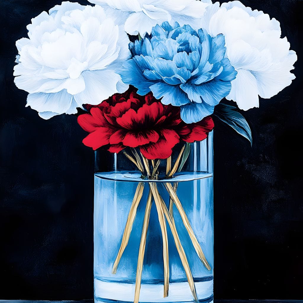 Heavenly Petal Symphony Canvas Wall Art