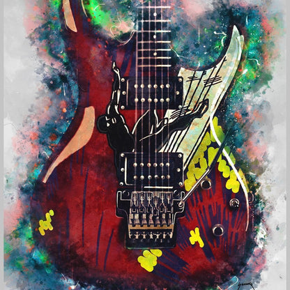Joe Satriani's Guitar Canvas Wall Art