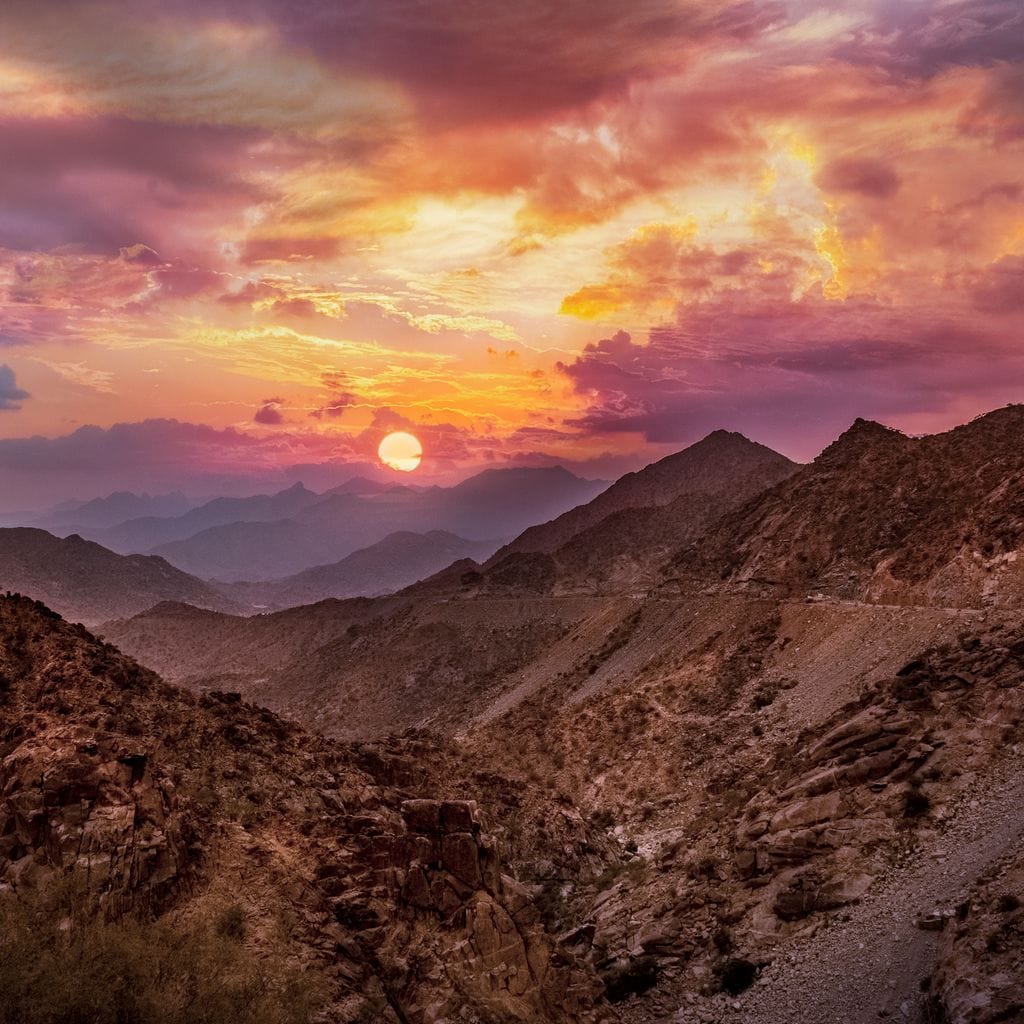 Desert Mountains Canvas Wall Art