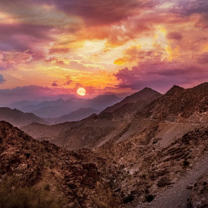 Desert Mountains Canvas Wall Art