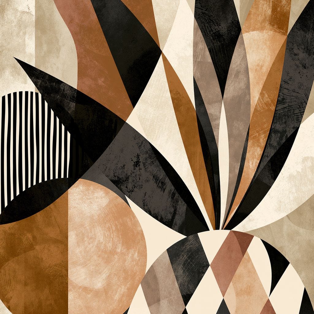 Geometric Geometry Of The Tropical Pineapple Canvas Wall Art