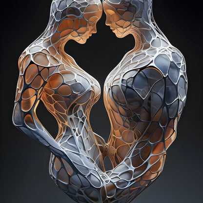 Mesh Connection Canvas Wall Art