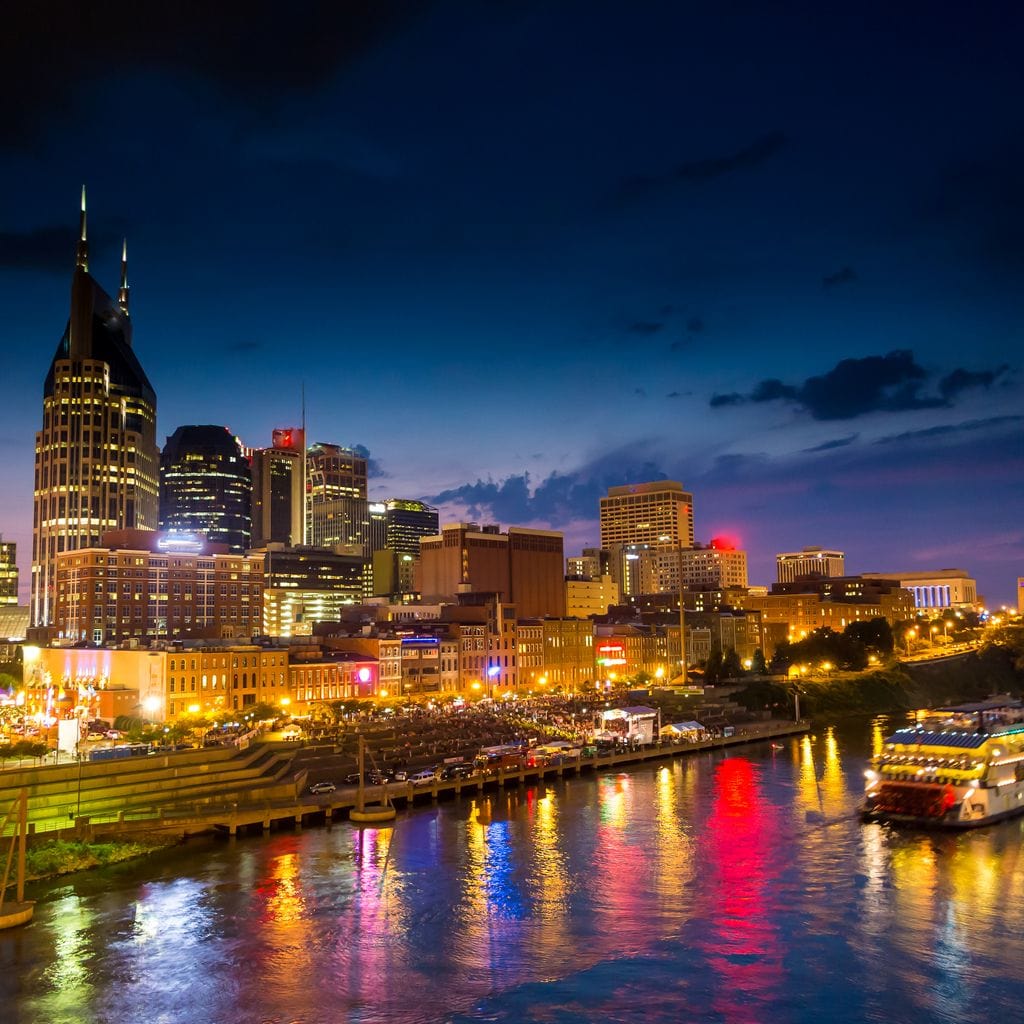 Nashville Skyline Canvas Wall Art