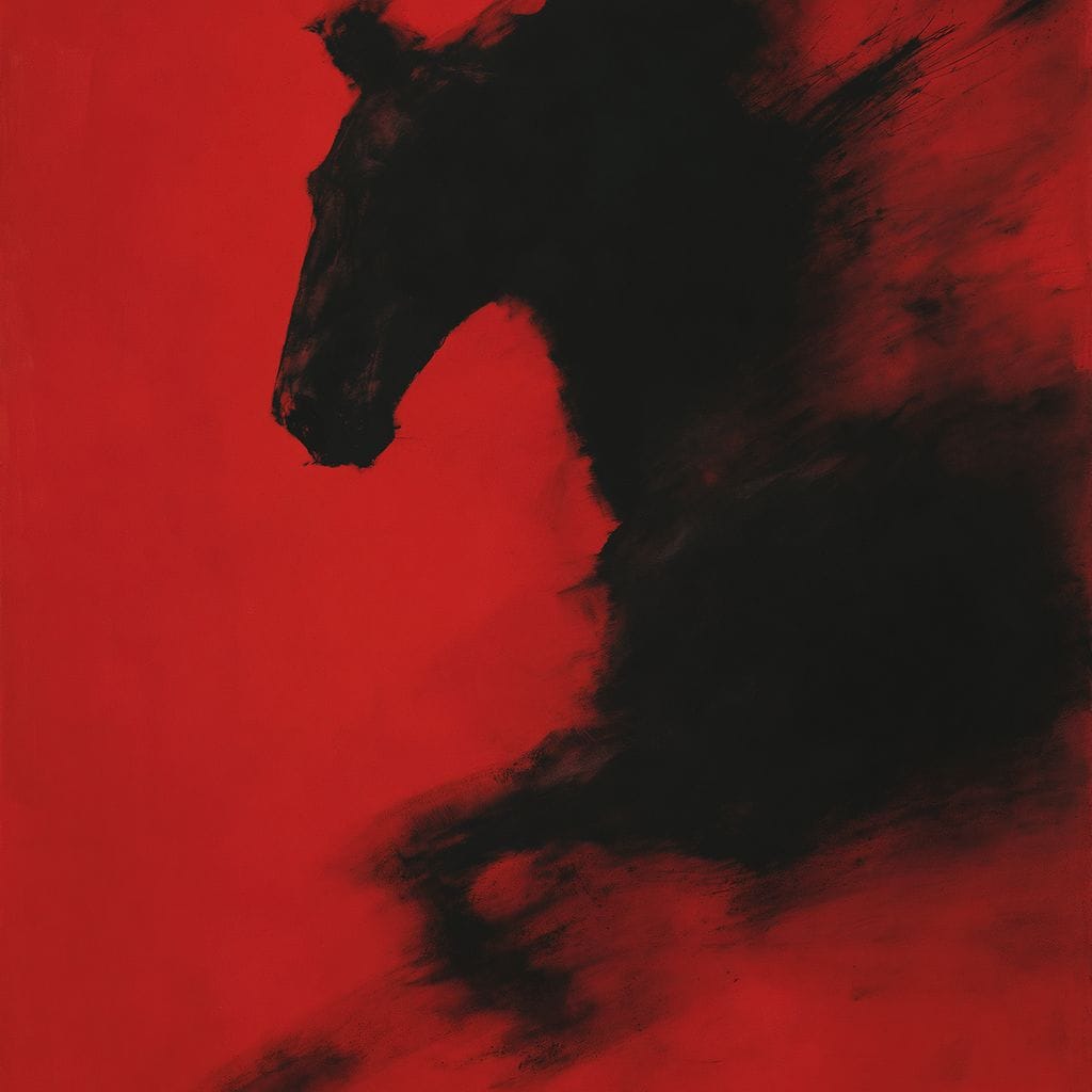 Unbound Spirit Rushing Through Darkness Canvas Wall Art