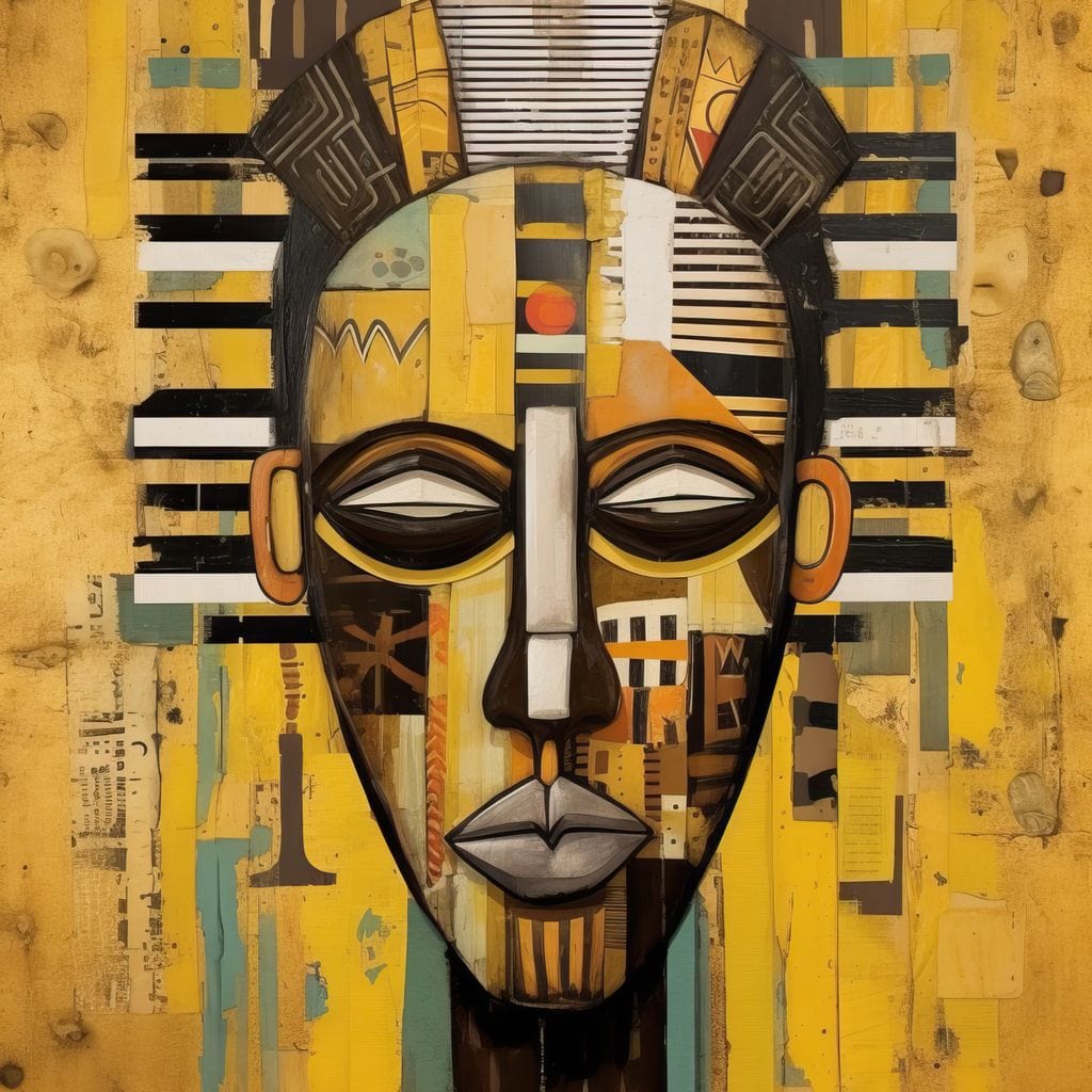Tribal Mask 05 Canvas Wall Art