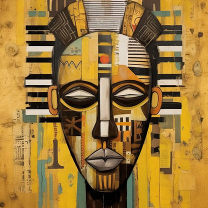 Tribal Mask 05 Canvas Wall Art