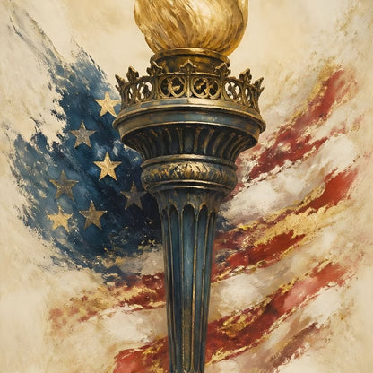 Legacy of the Golden Flame Canvas Wall Art