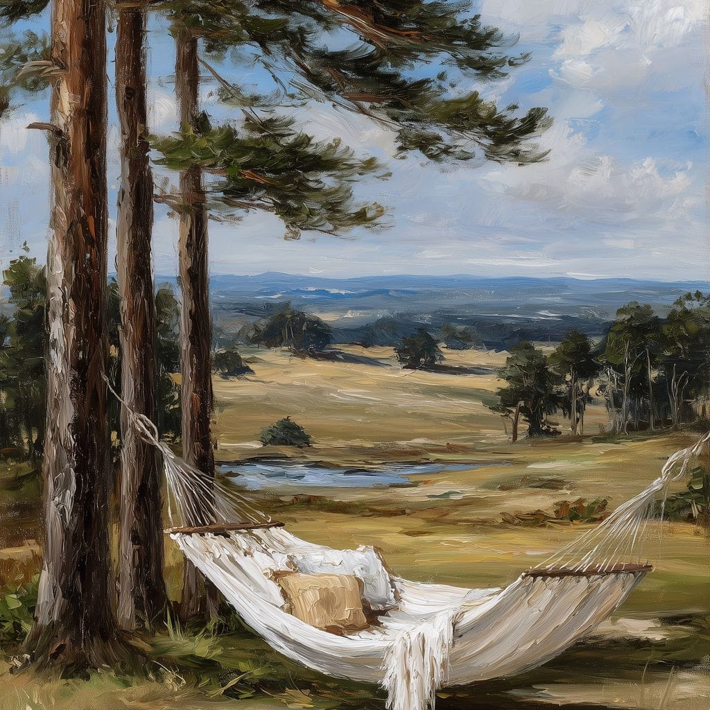 Pine Hammock Country Escape Canvas Wall Art