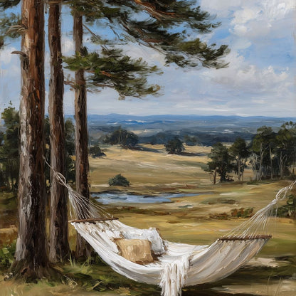 Pine Hammock Country Escape Canvas Wall Art