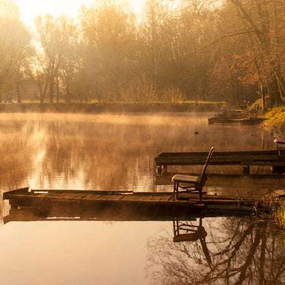 Relaxing Lake Canvas Wall Art