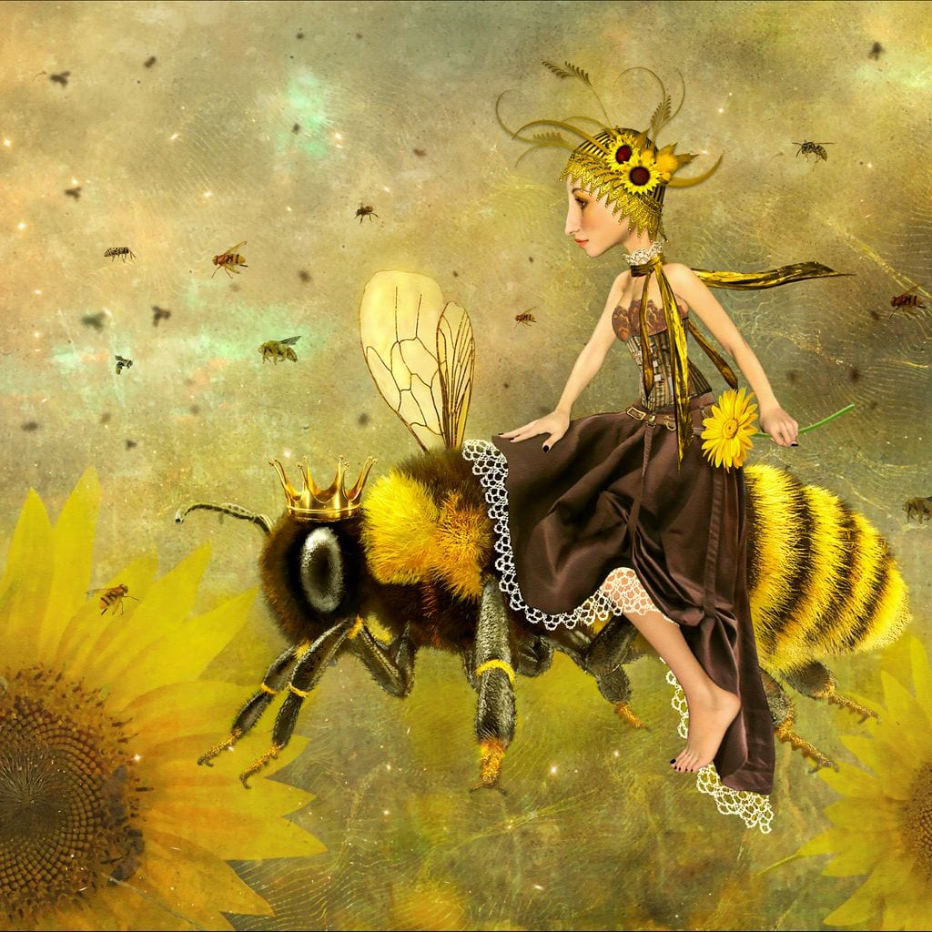 Queen Bee Canvas Wall Art