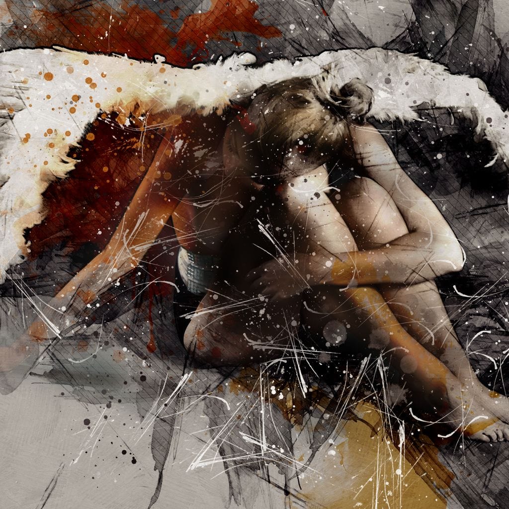 Broken Angel Canvas Wall Art