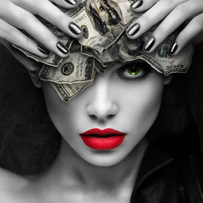 Mind On the Money Canvas Wall Art