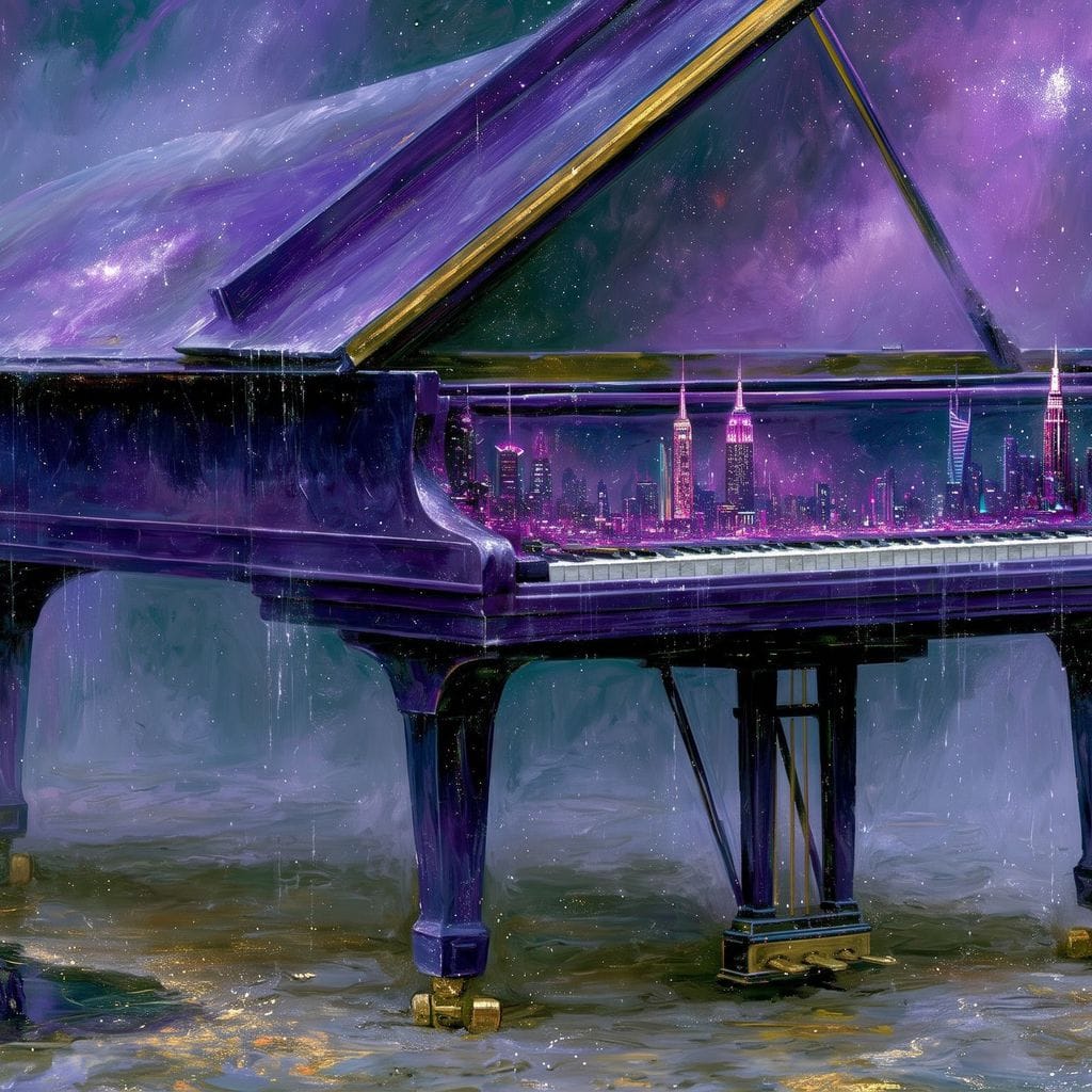 Midnight Sonata For A Glass Galaxy Canvas Wall Art