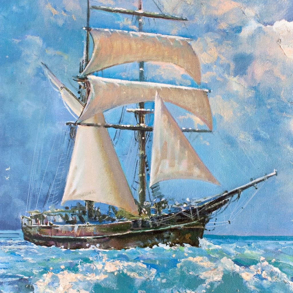 White Sails Canvas Wall Art