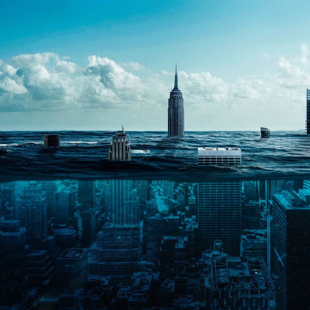 New York Underwater Canvas Wall Art