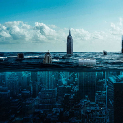 New York Underwater Canvas Wall Art
