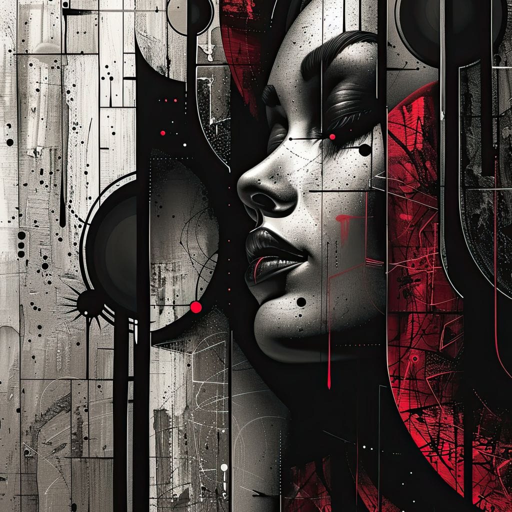 Shadowed Elegance Unveiled Canvas Wall Art