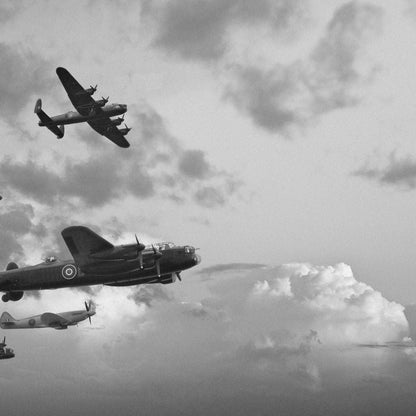World War 2 Airplanes Canvas Wall Art