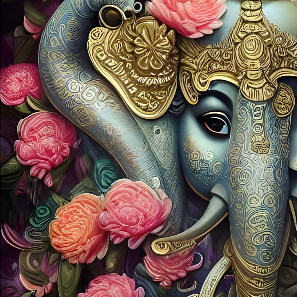 Ganesha Diwali 2022 Special Edition Canvas Wall Art