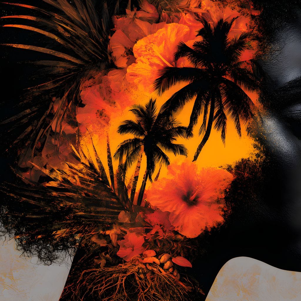 Tropical Mind Tropical Soul Canvas Wall Art