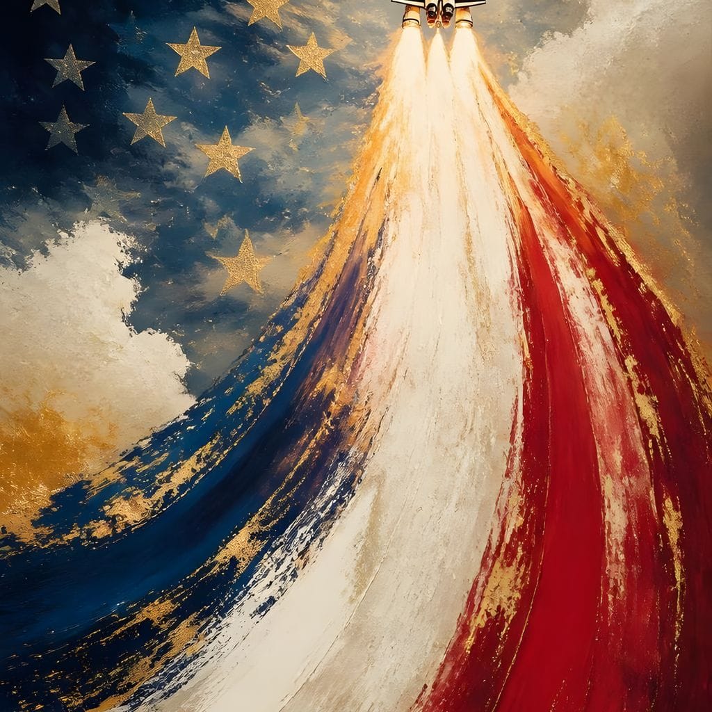 Ascending The National Spirit Canvas Wall Art
