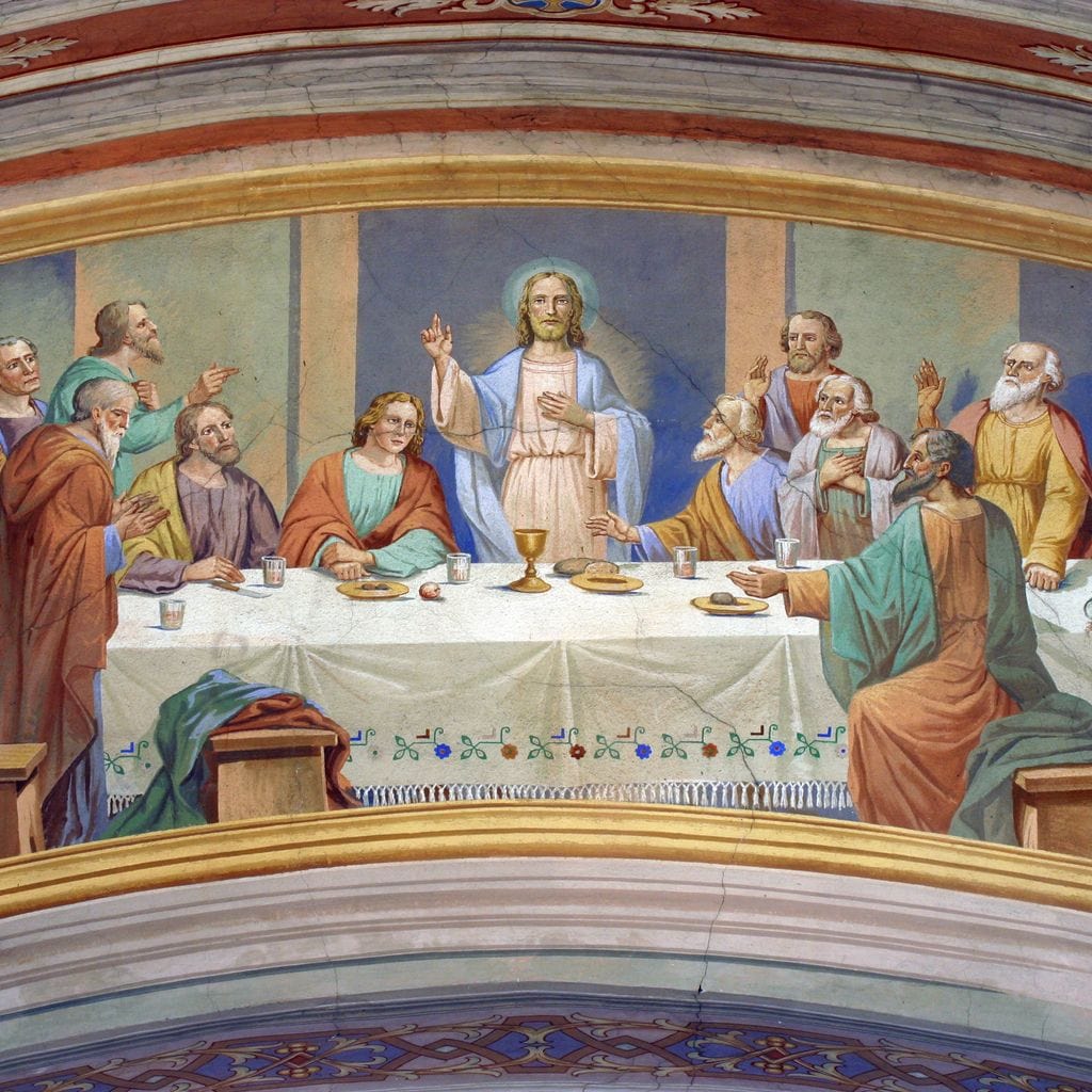 Last Supper Fresco Canvas Wall Art