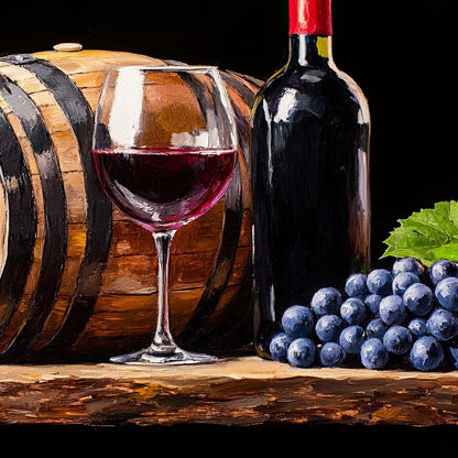 Vintage Vino Canvas Wall Art
