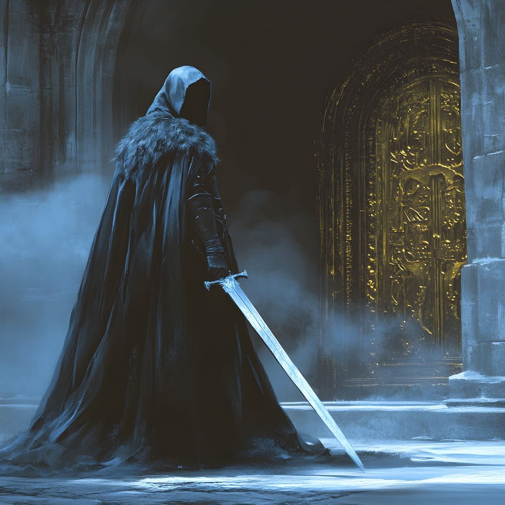 Guardian of the Gilded Realm Canvas Wall Art