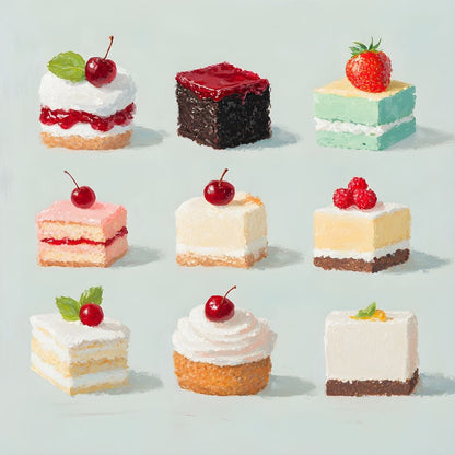 Sweet Slice Delight Tableau Canvas Wall Art