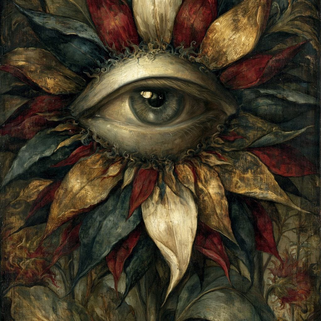 Watchful Petals Of Eternity Canvas Wall Art