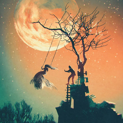 Tree Swing Canvas Wall Art