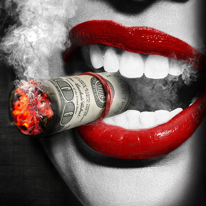 Money To Burn Canvas Wall Art