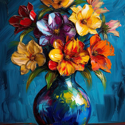 Vibrant Petal Symphony Canvas Wall Art