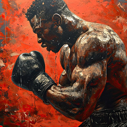 Fervent Pugilist Canvas Wall Art