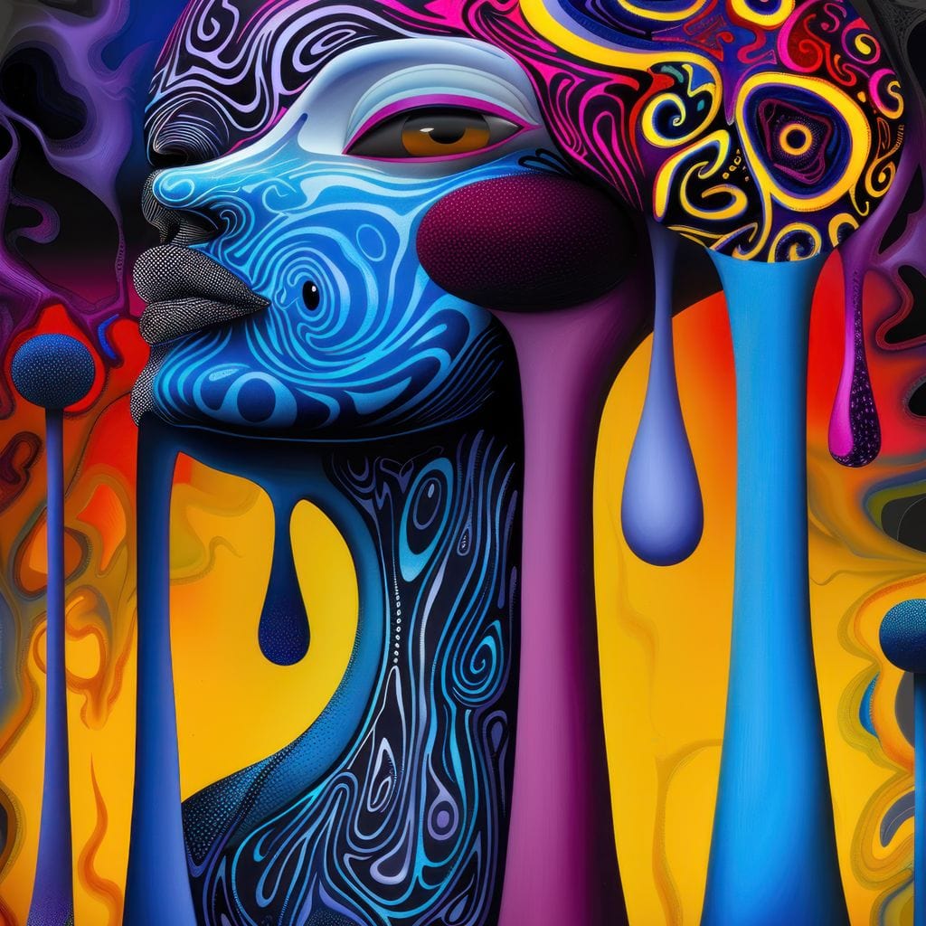 The Drippy Diva Canvas Wall Art