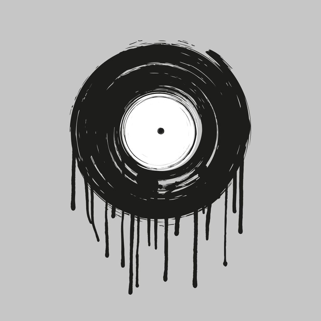 Vinyl Dripping Canvas Wall Art