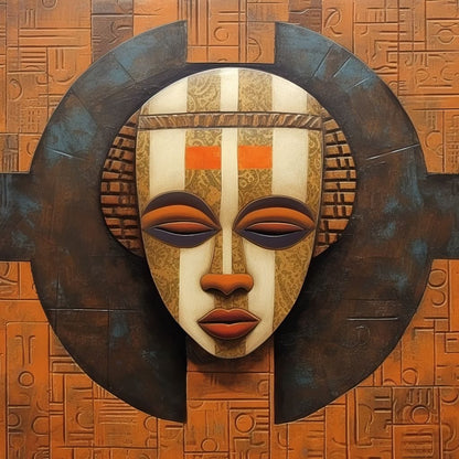 Tribal Mask 12 Canvas Wall Art