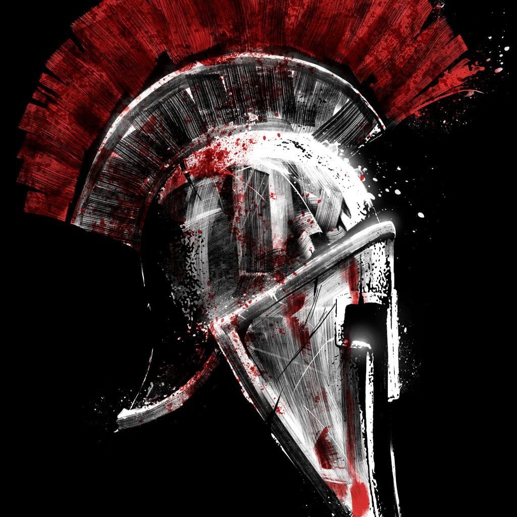 Greek Warrior Helmet Canvas Wall Art