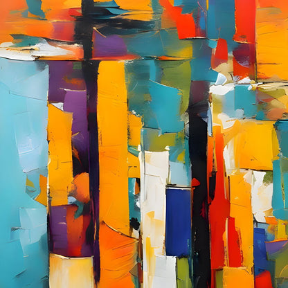 Colorful Modern Art 008 Canvas Wall Art