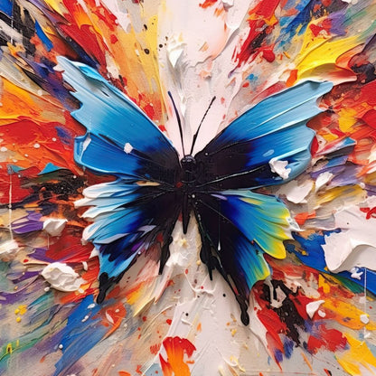 Chromatic Butterfly Euphoria Canvas Wall Art